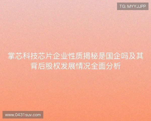 掌芯科技芯片企业性质揭秘是国企吗及其背后股权发展情况全面分析